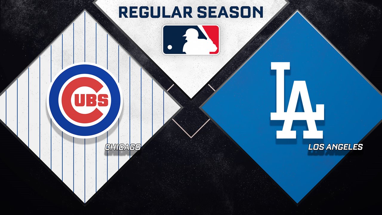 Chicago Cubs vs Los Angeles Dodgers poster