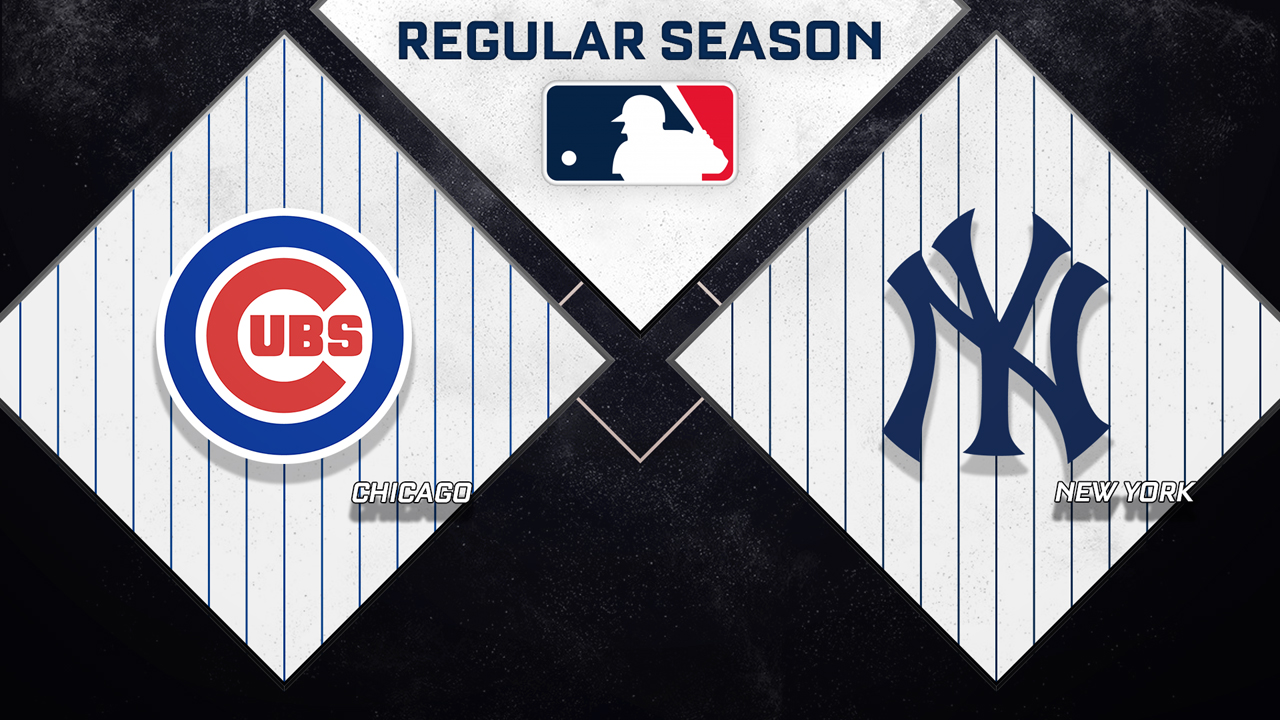 Chicago Cubs vs New York Yankees poster