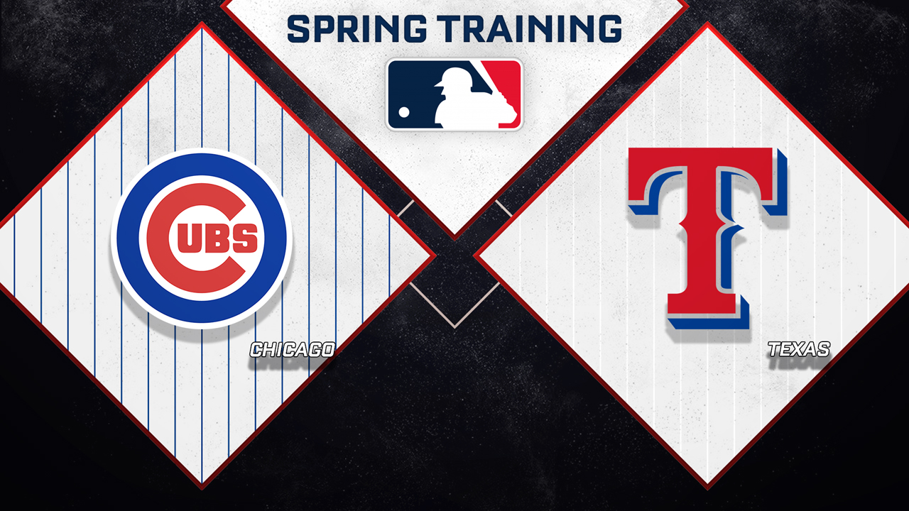 Chicago Cubs vs Texas Rangers poster