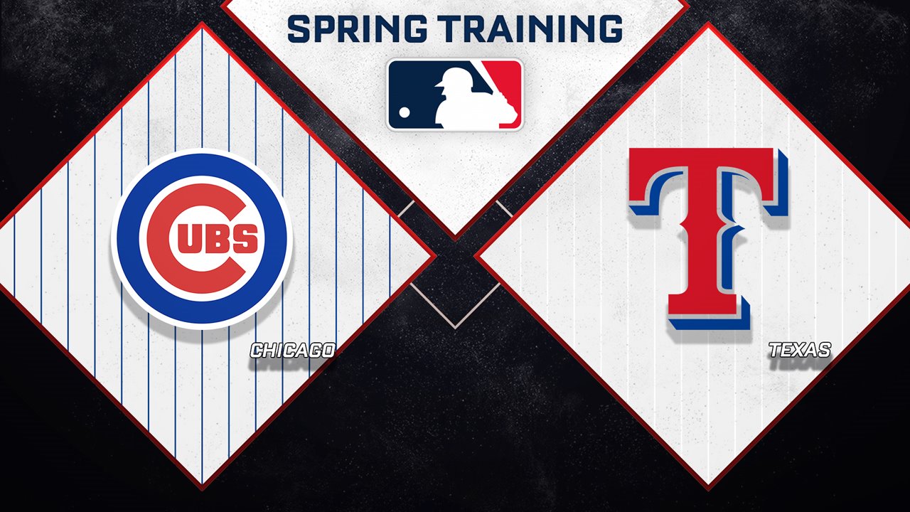 Chicago Cubs vs Texas Rangers poster