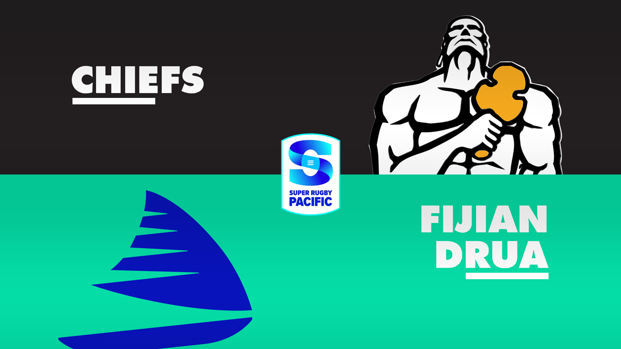 Chiefs Super Rugby vs Fijian Drua poster