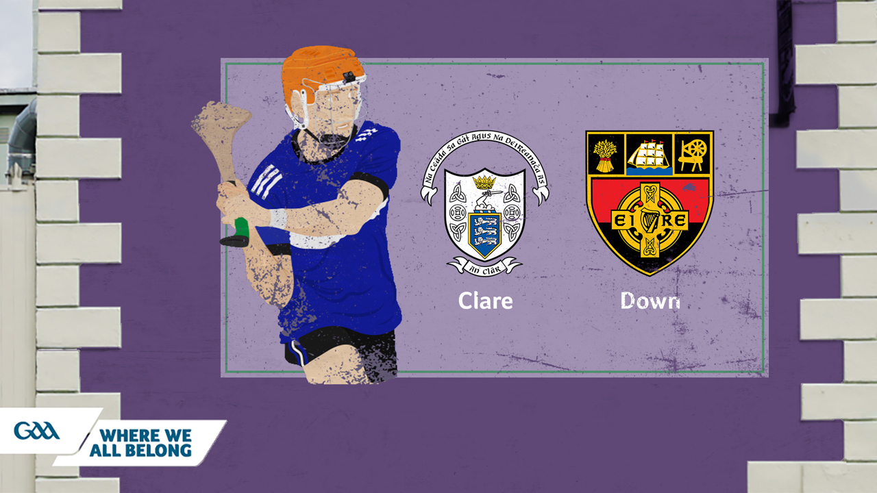 Clare GAA Hurling vs Down GAA Hurling poster