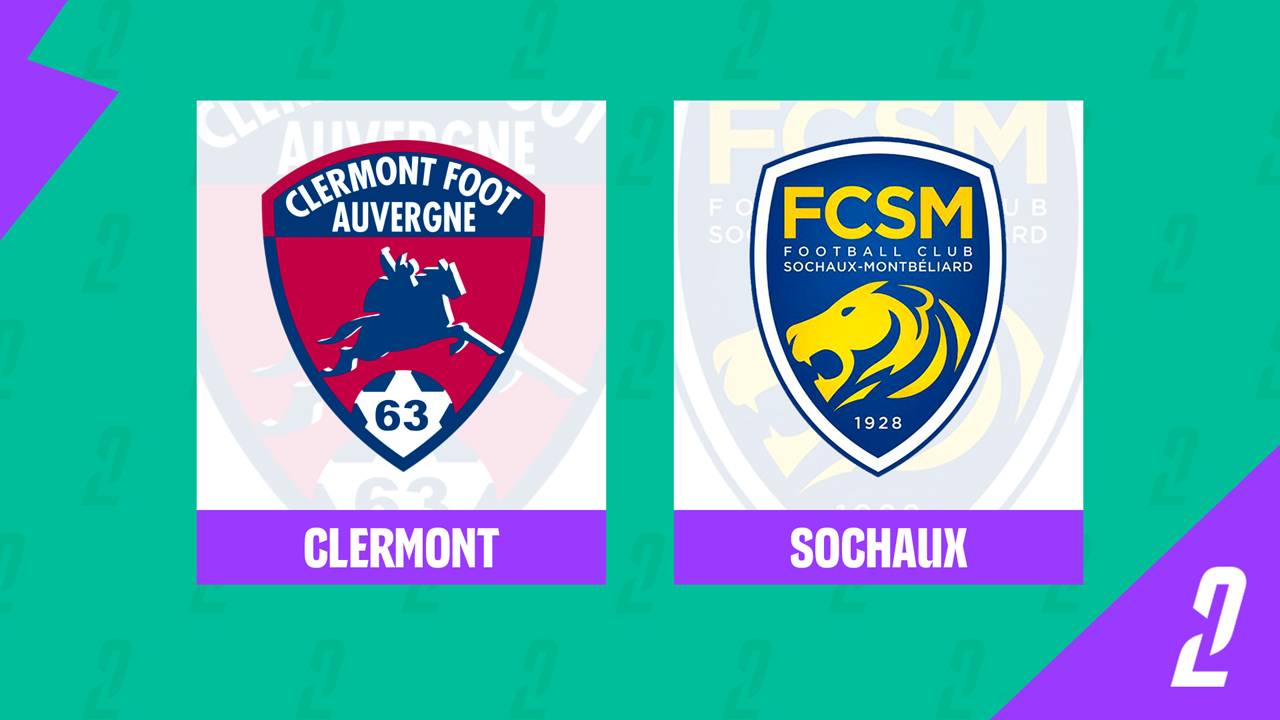 Clermont Foot vs Sochaux poster