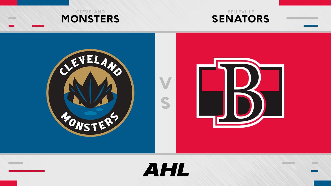 Cleveland Monsters vs Belleville Senators poster