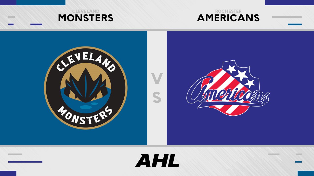 Cleveland Monsters vs Rochester Americans poster
