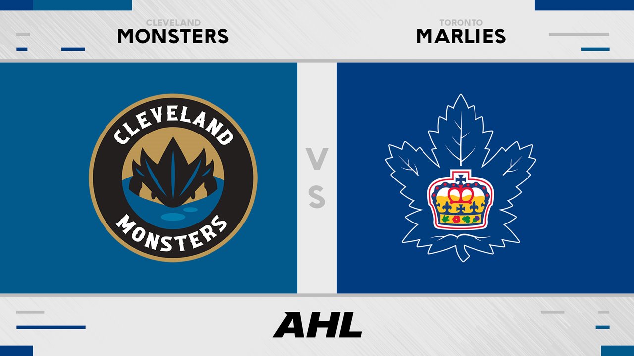 Cleveland Monsters vs Toronto Marlies poster