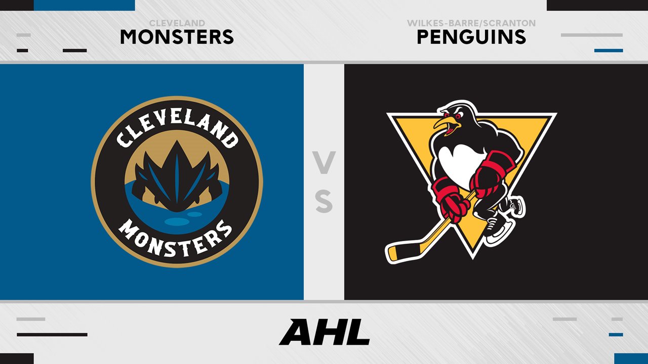Cleveland Monsters vs Wilkes-Barre Scranton Penguins poster