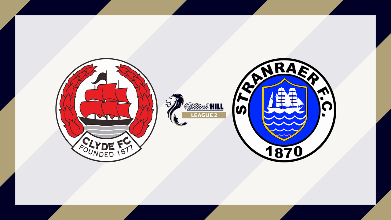 Clyde vs Stranraer poster
