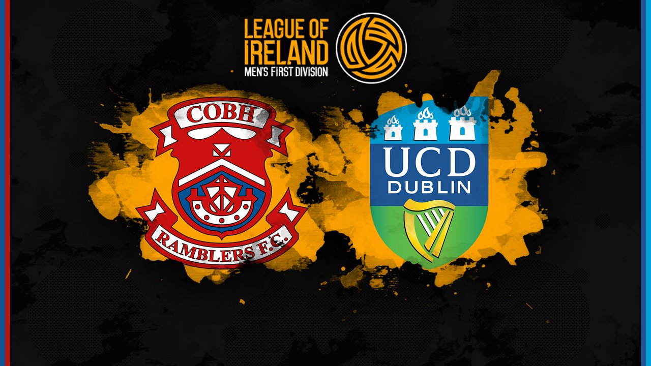 Cobh Ramblers vs UCD poster