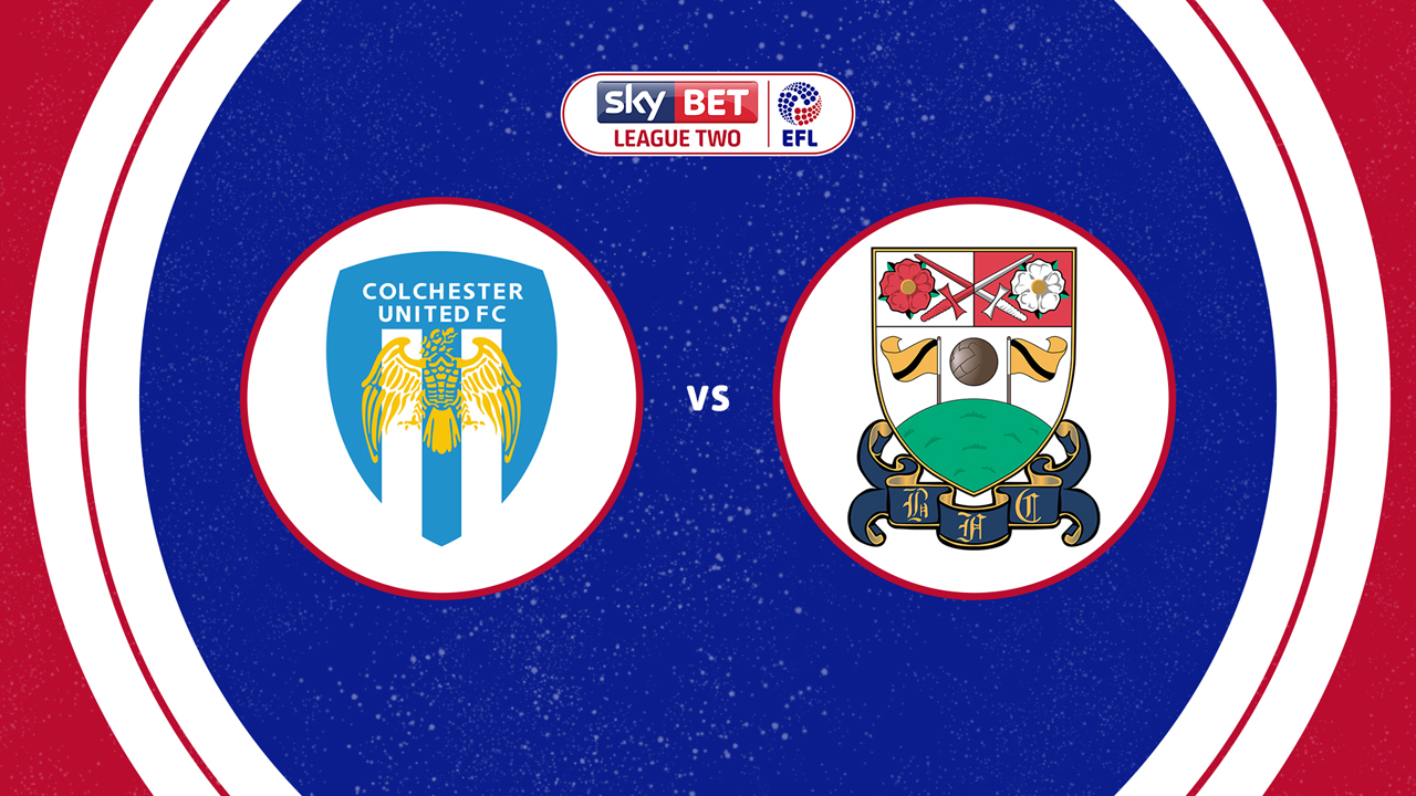 Colchester United vs Barnet poster