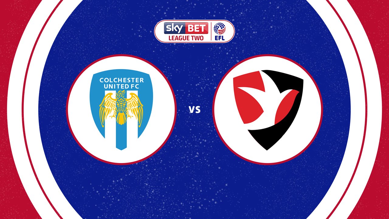 Colchester United vs Cheltenham Town poster