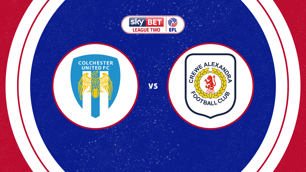 Colchester United vs Crewe Alexandra poster