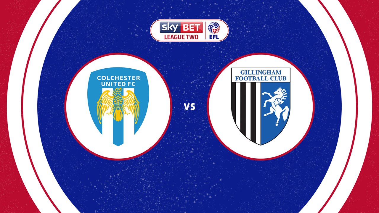 Colchester United vs Gillingham poster