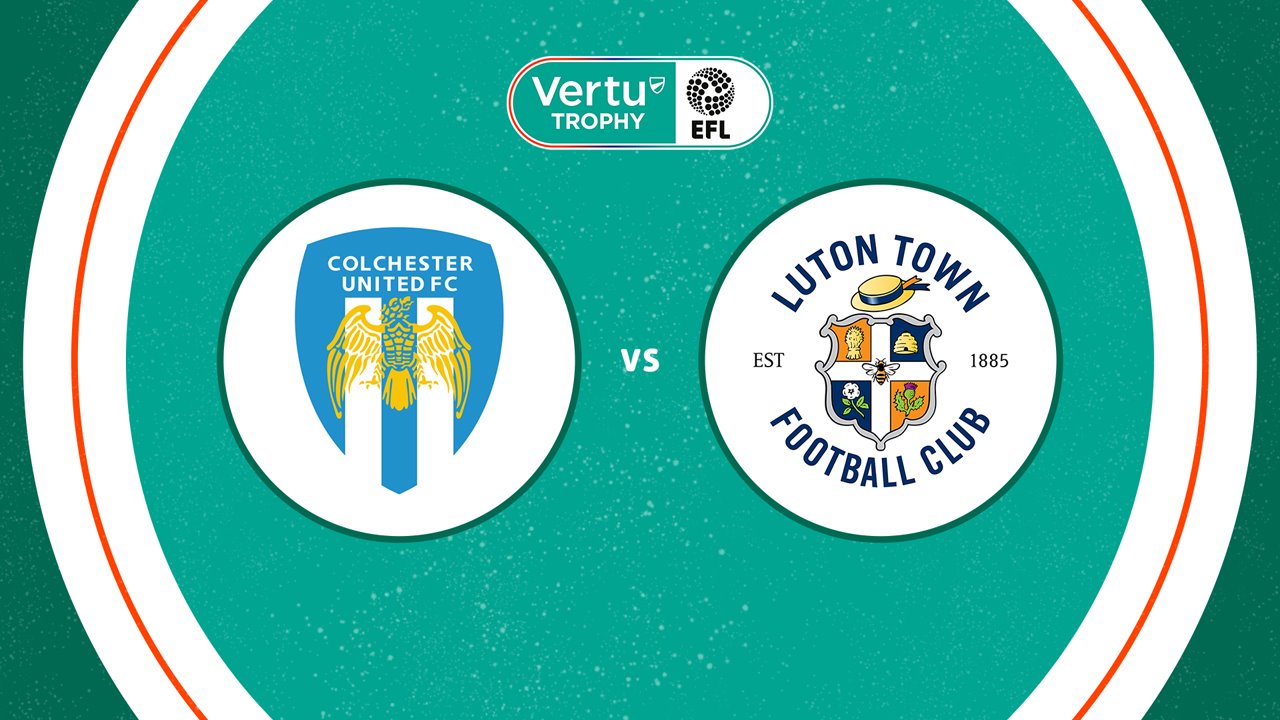 Colchester United vs Luton Town poster