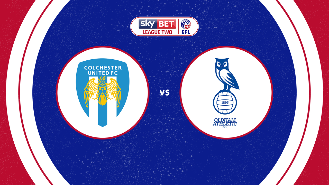 Colchester United vs Oldham Athletic poster