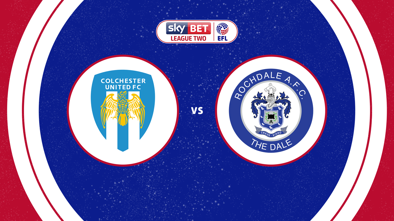 Colchester United vs Rochdale poster
