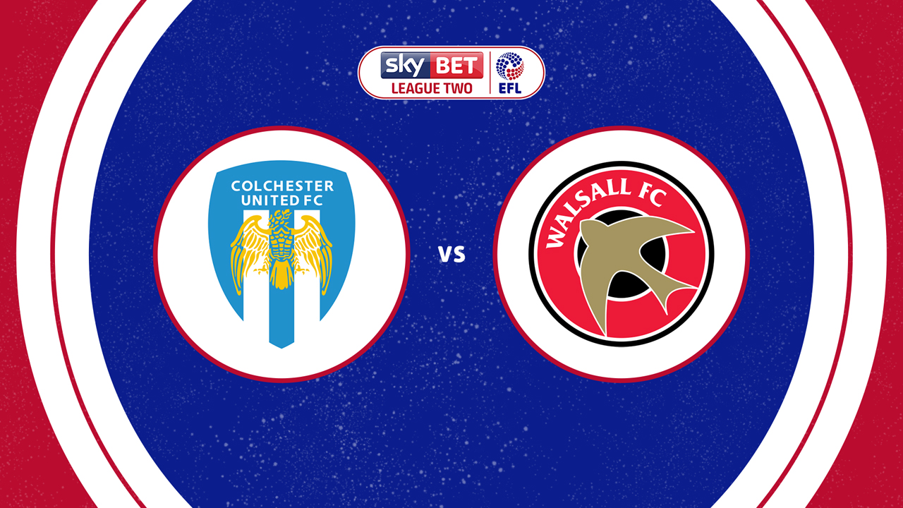 Colchester United vs Walsall poster