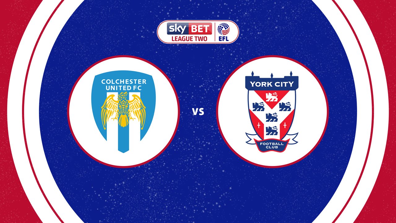 Colchester United vs York City poster