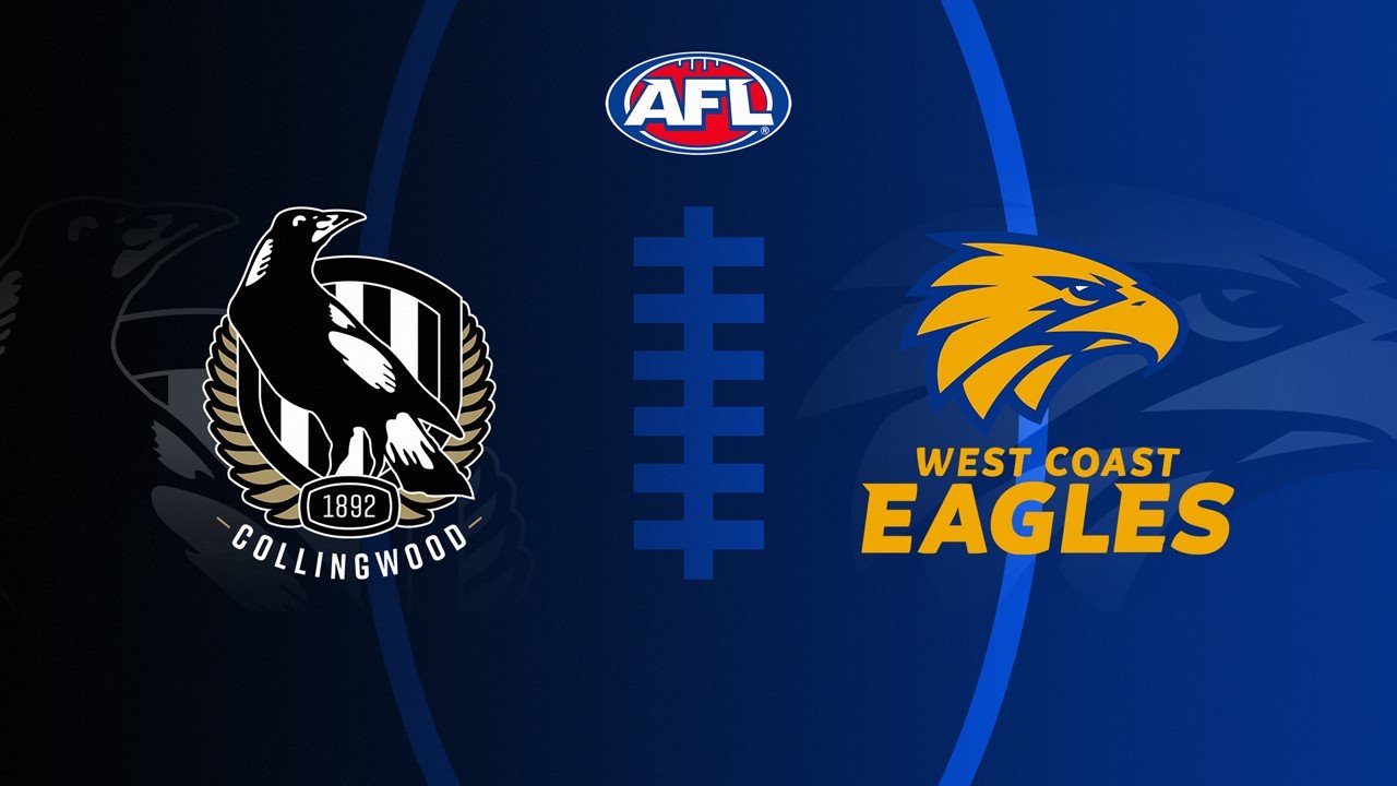Collingwood Football Club vs West Coast Eagles poster
