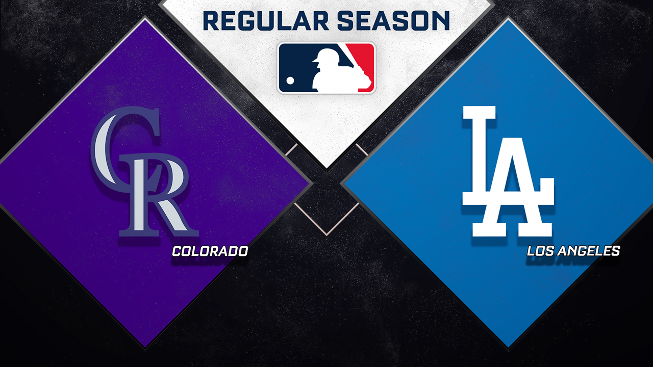 Colorado Rockies vs Los Angeles Dodgers poster