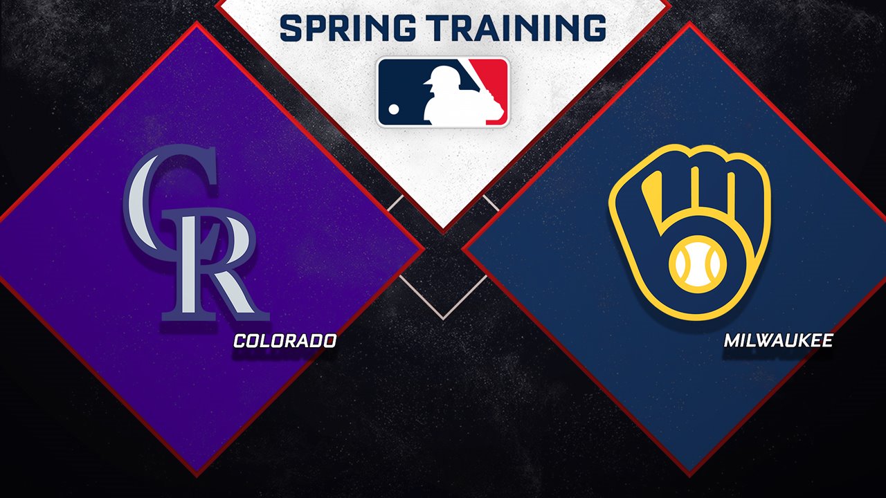 Colorado Rockies vs Milwaukee Brewers poster