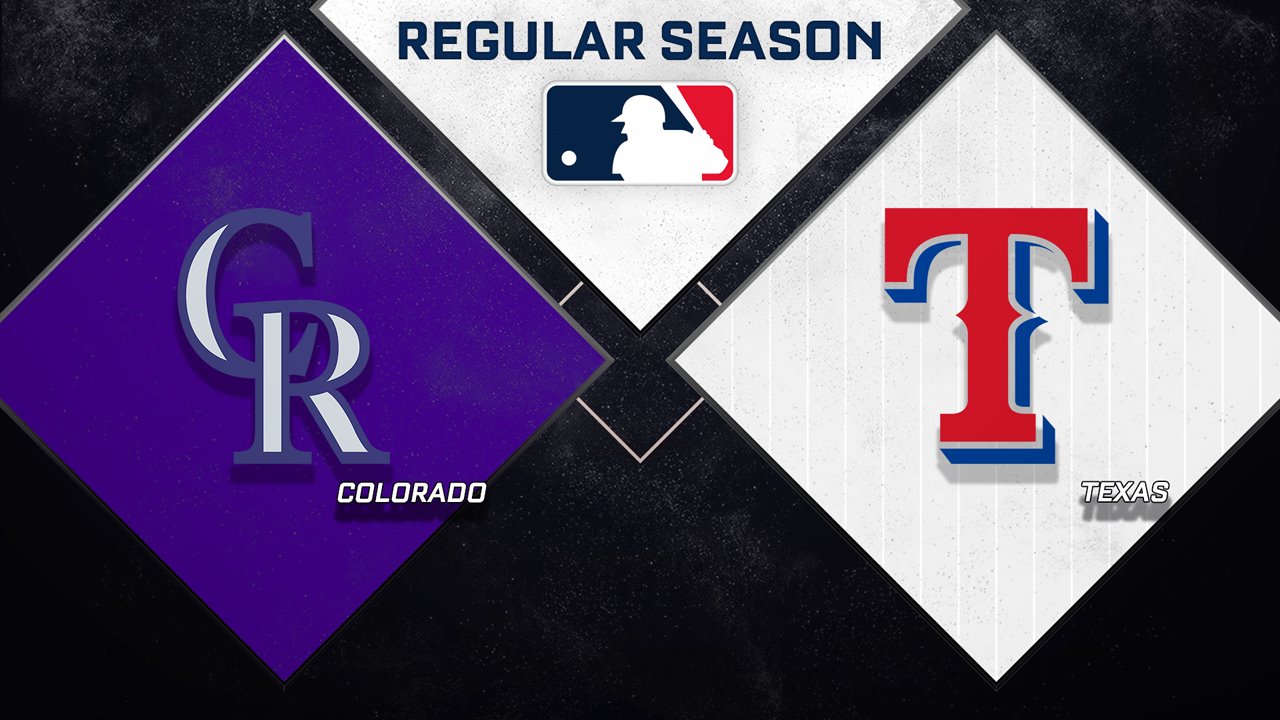 Colorado Rockies vs Texas Rangers poster