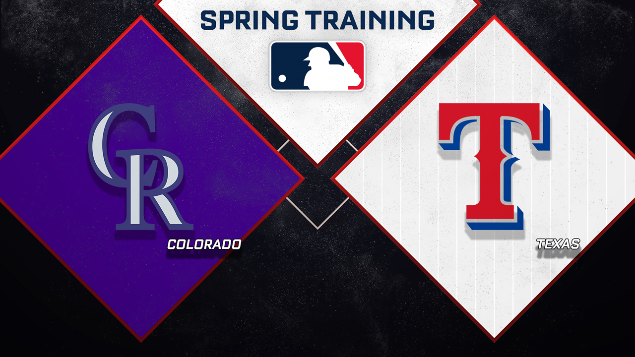 Colorado Rockies vs Texas Rangers poster