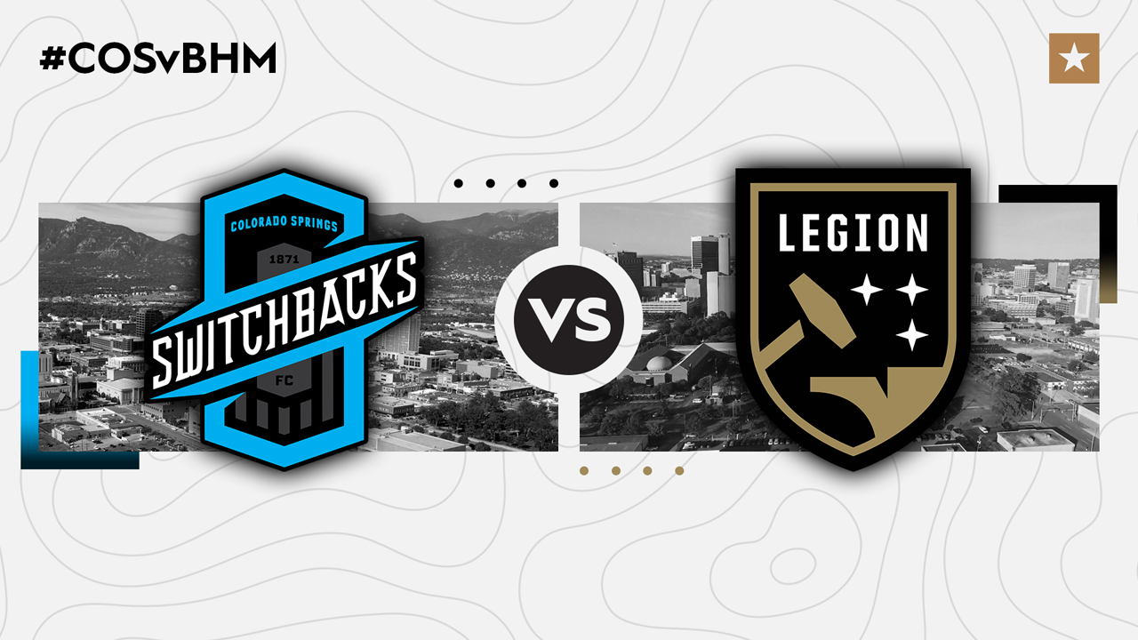 Colorado Springs Switchbacks vs Birmingham Legion poster