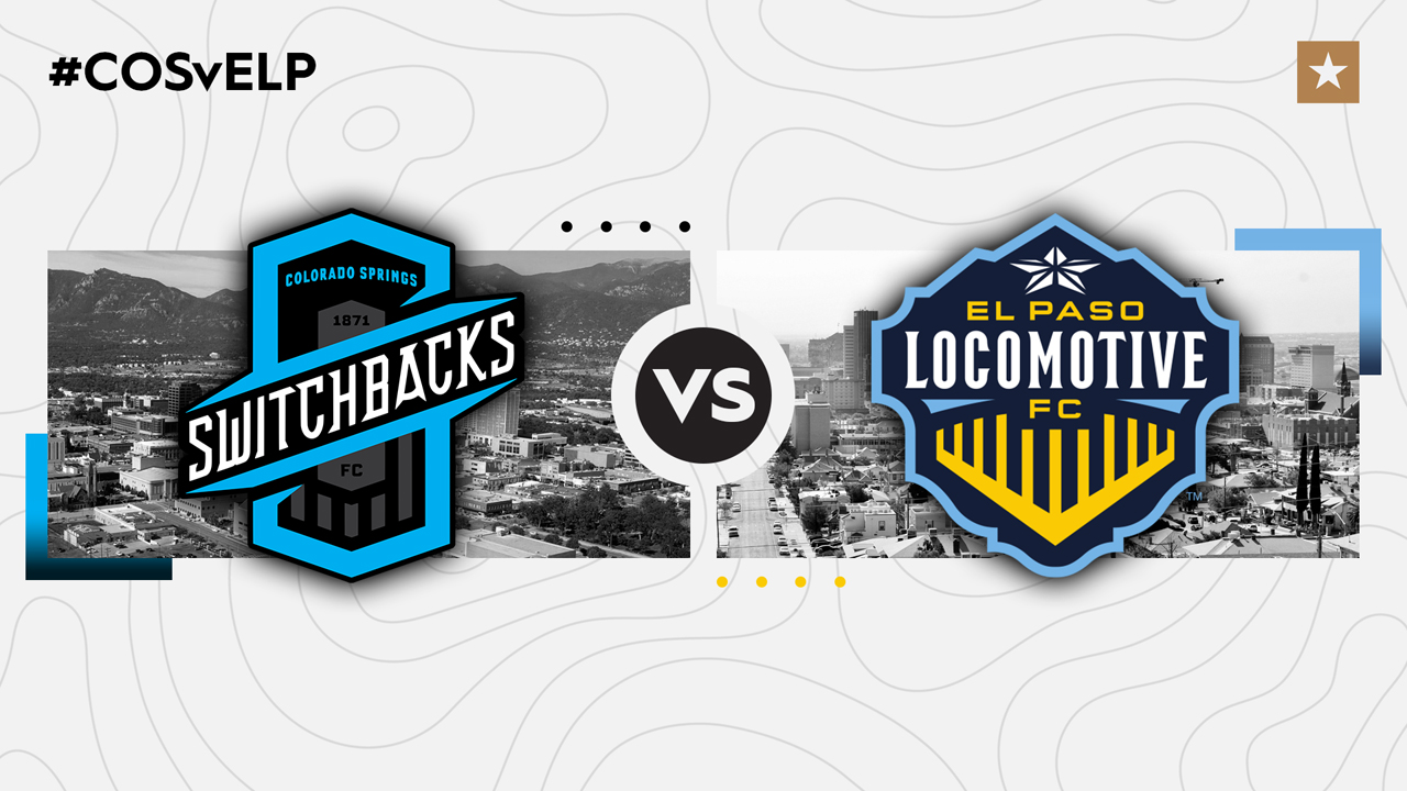 Colorado Springs Switchbacks vs El Paso Locomotive poster