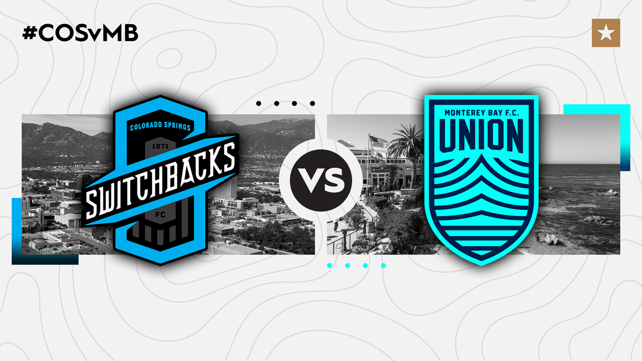 Colorado Springs Switchbacks vs Monterey Bay FC poster