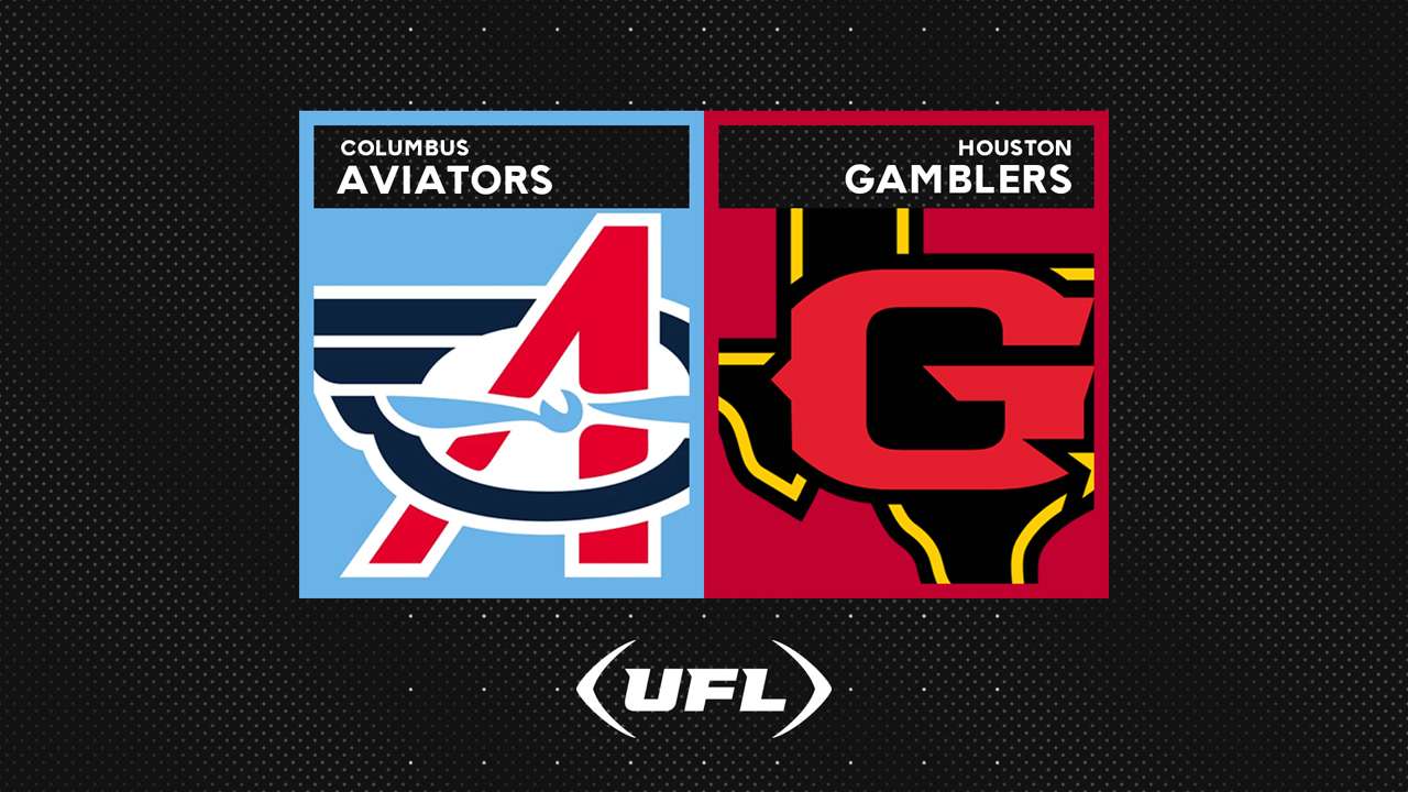 Columbus Aviators vs Houston Gamblers poster