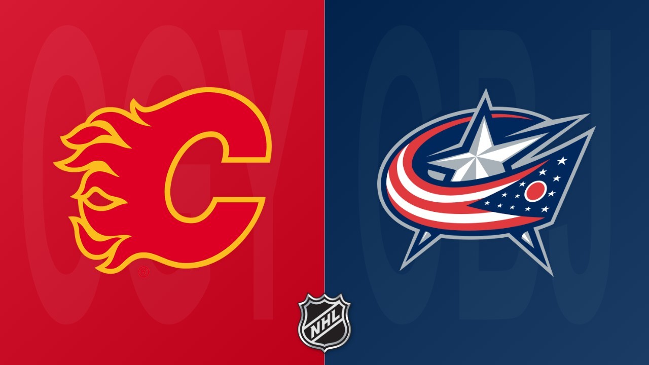 Columbus Blue Jackets vs Calgary Flames poster