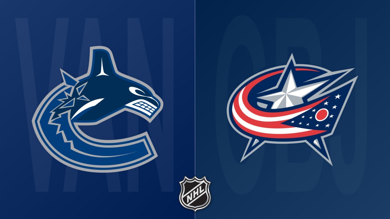 Columbus Blue Jackets vs Vancouver Canucks poster