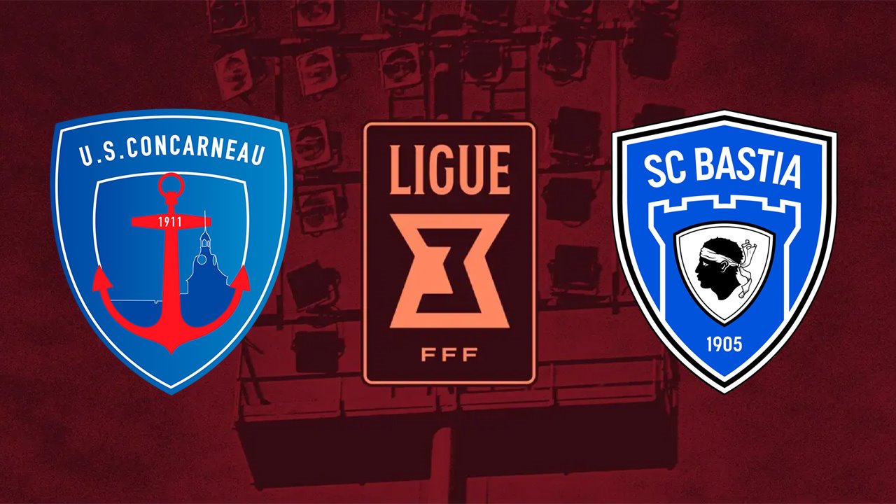 Concarneau vs Bastia poster