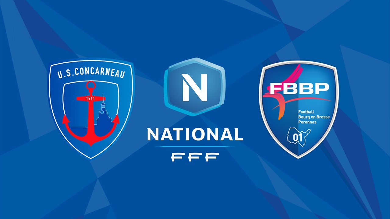 Concarneau vs Bourg-Péronnas poster