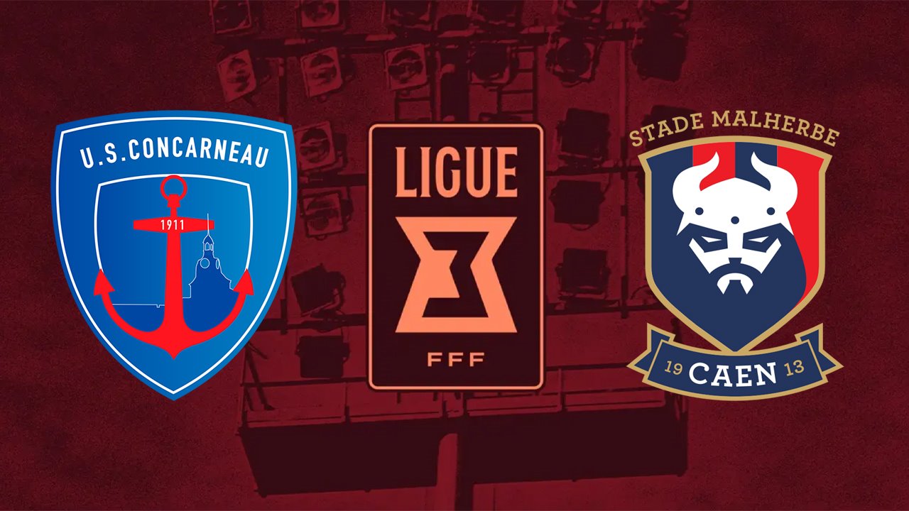Concarneau vs Caen poster