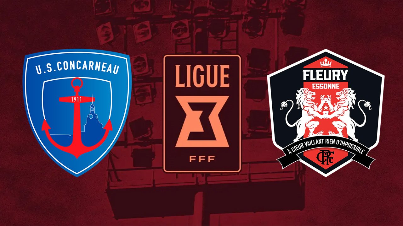 Concarneau vs Fleury poster