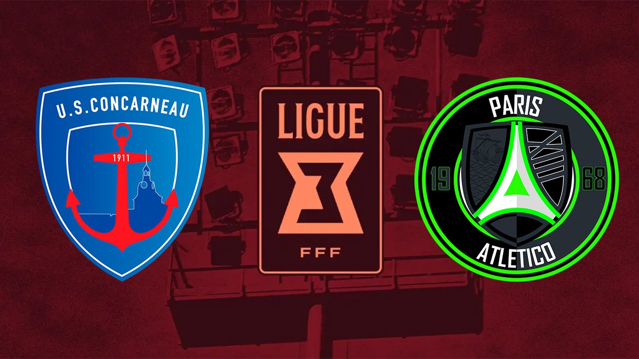 Concarneau vs Paris 13 Atletico poster