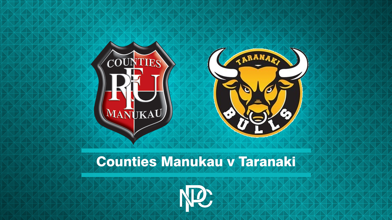 Counties Manukau vs Taranaki poster