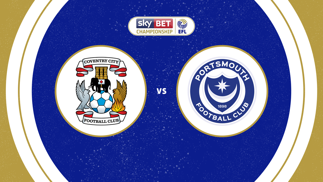 Coventry City vs Portsmouth poster