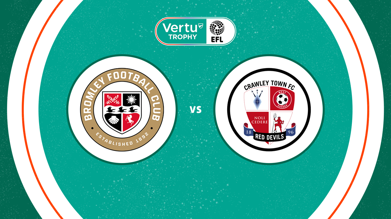 Crawley Town vs Bromley poster
