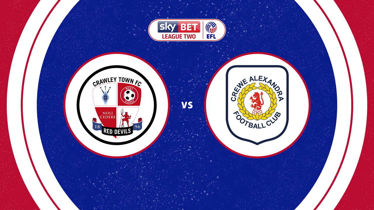 Crawley Town vs Crewe Alexandra poster
