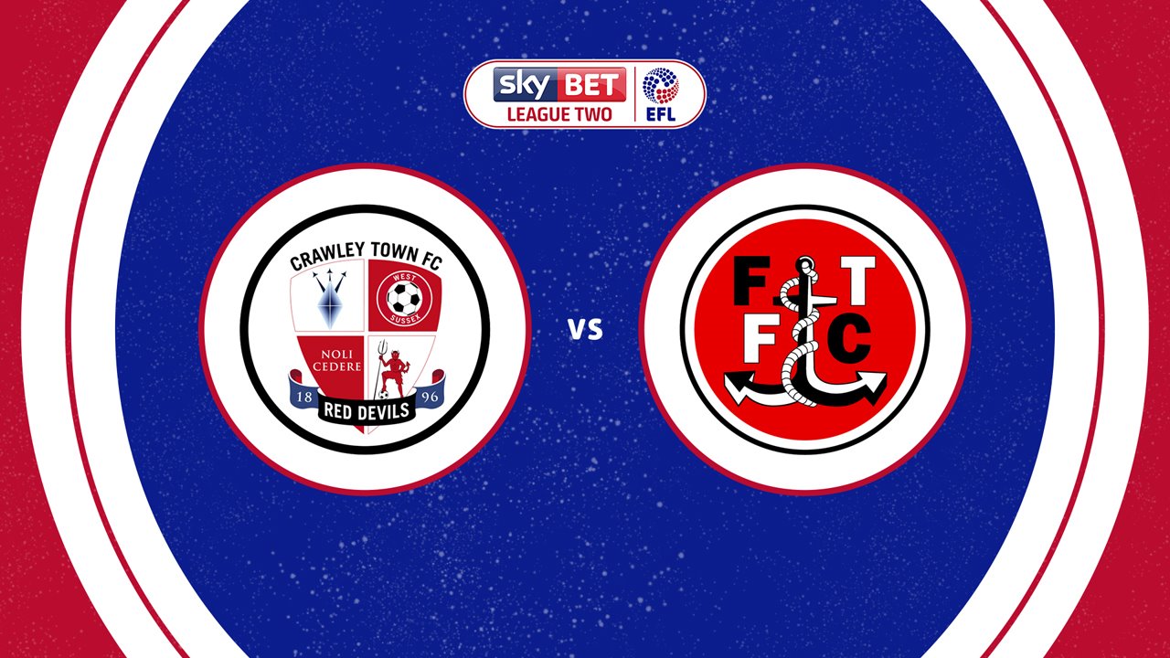 Crawley Town vs Fleetwood Town poster