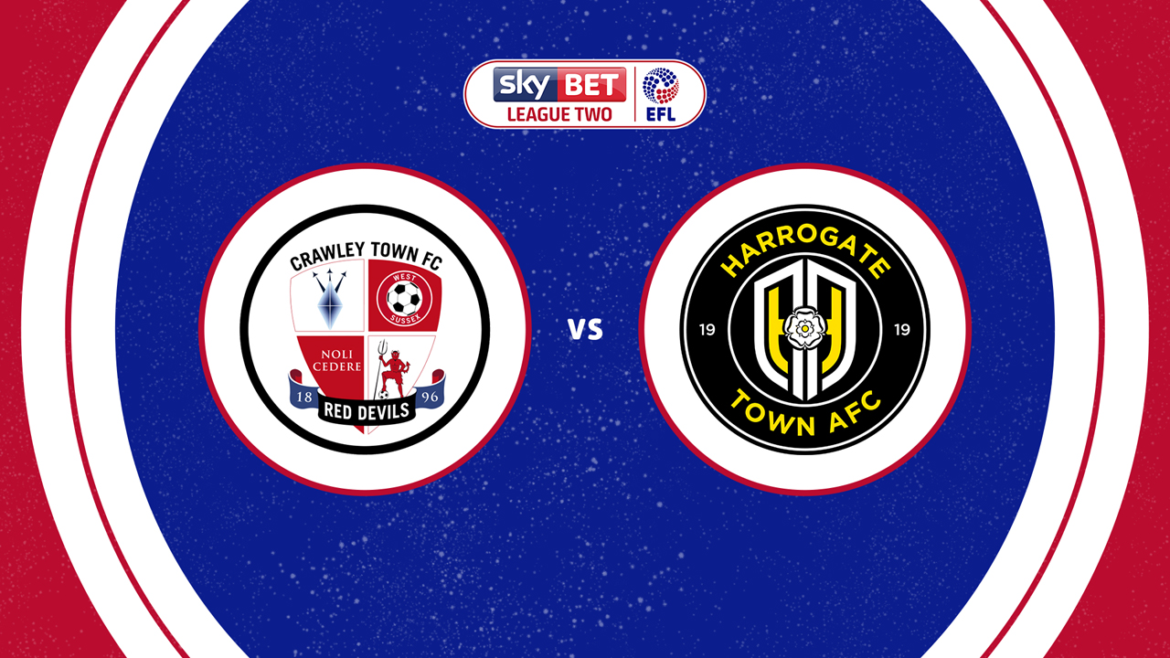 Crawley Town vs Harrogate Town poster
