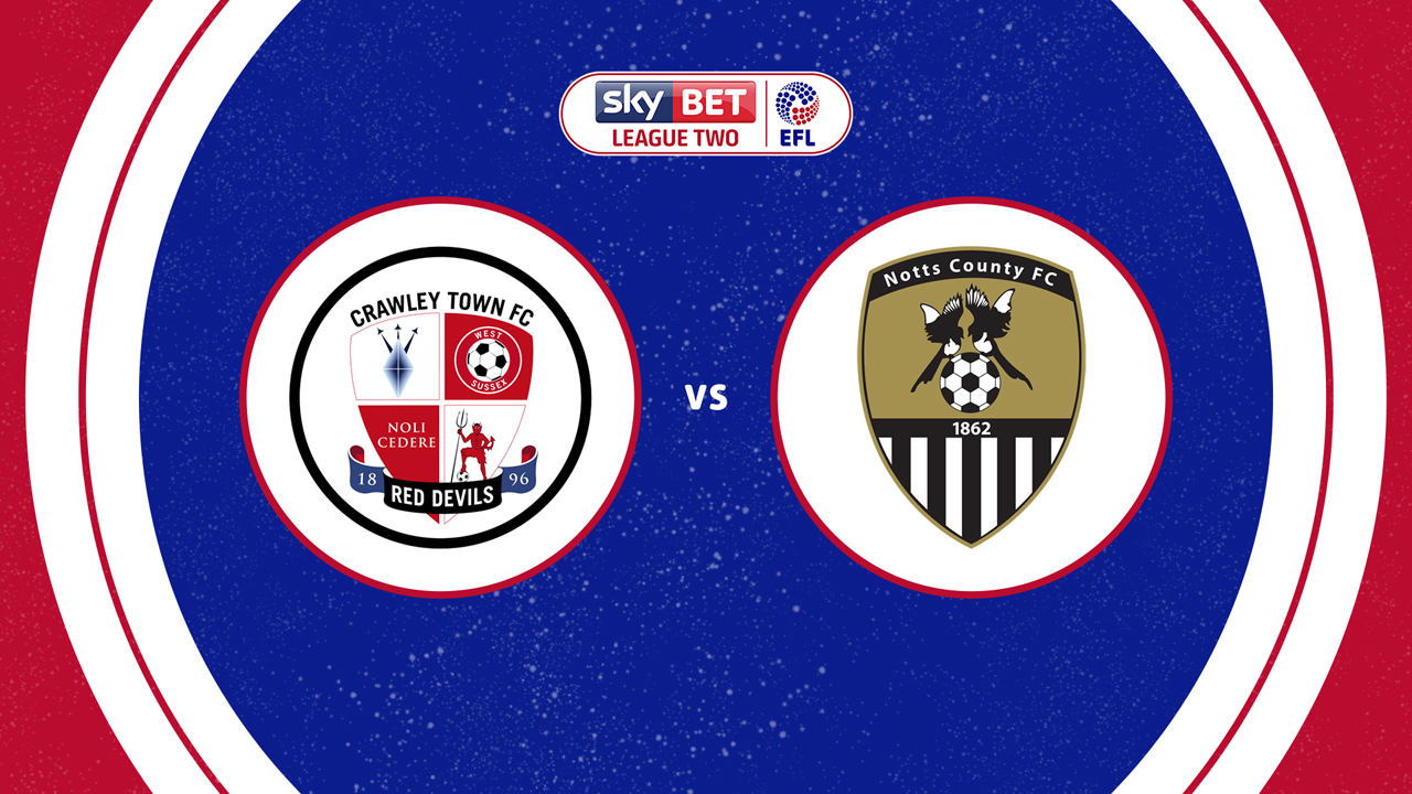 Crawley Town vs Notts County poster
