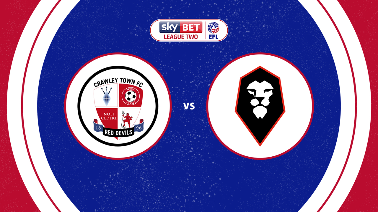 Crawley Town vs Salford City poster
