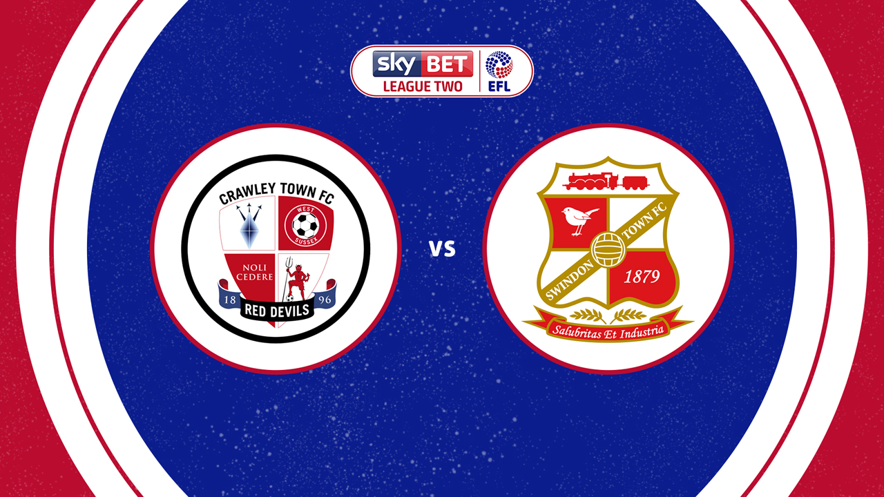 Crawley Town vs Swindon Town poster