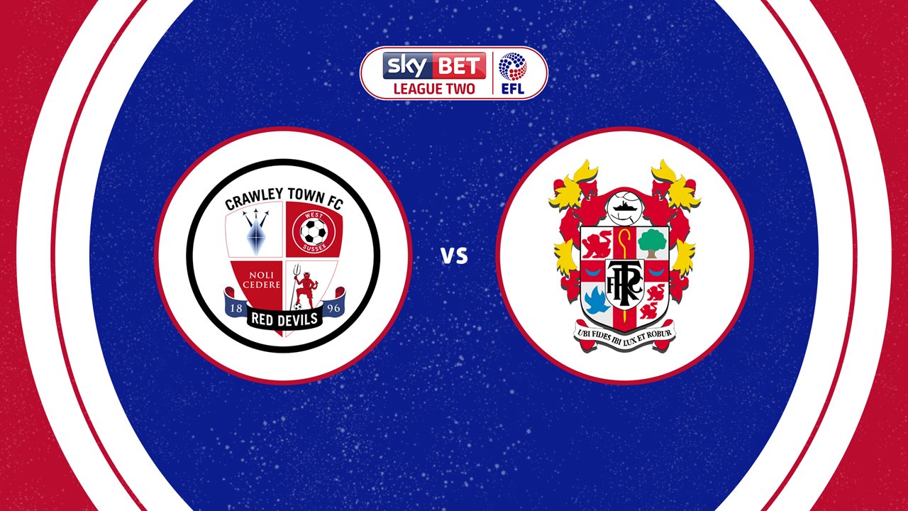 Crawley Town vs Tranmere Rovers poster