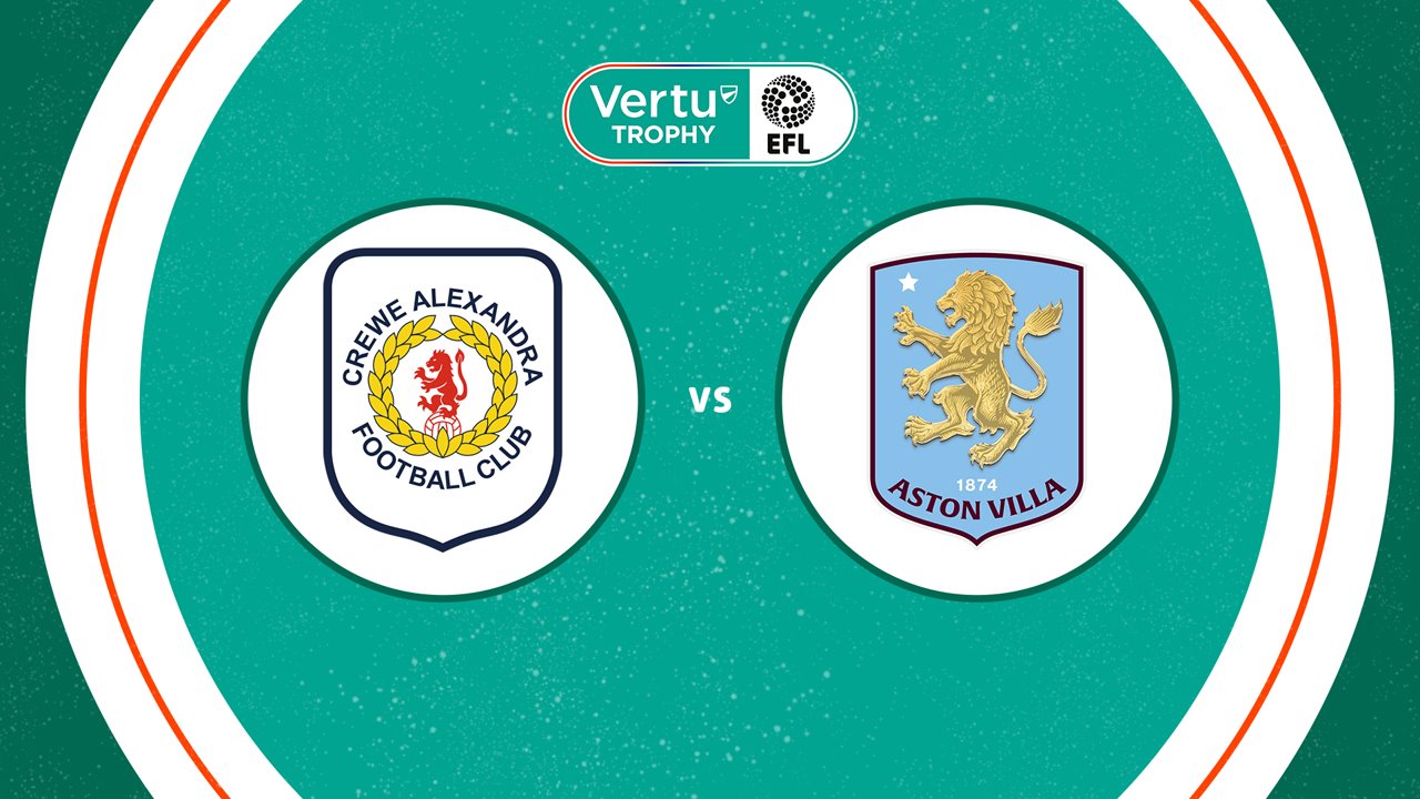 Crewe Alexandra vs Aston Villa U21 poster