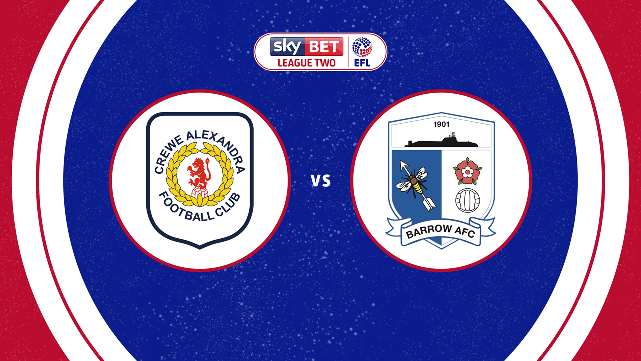 Crewe Alexandra vs Barrow poster